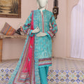 Almeerah Unstitched 3 Piece Emb Cutwork Lawn Vol-04 Collection'2025-Aqua Mint Breeze