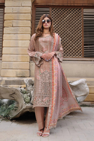 Dressline Semi Stitched 3 Pcs Emb Viscose Jacquard Collection