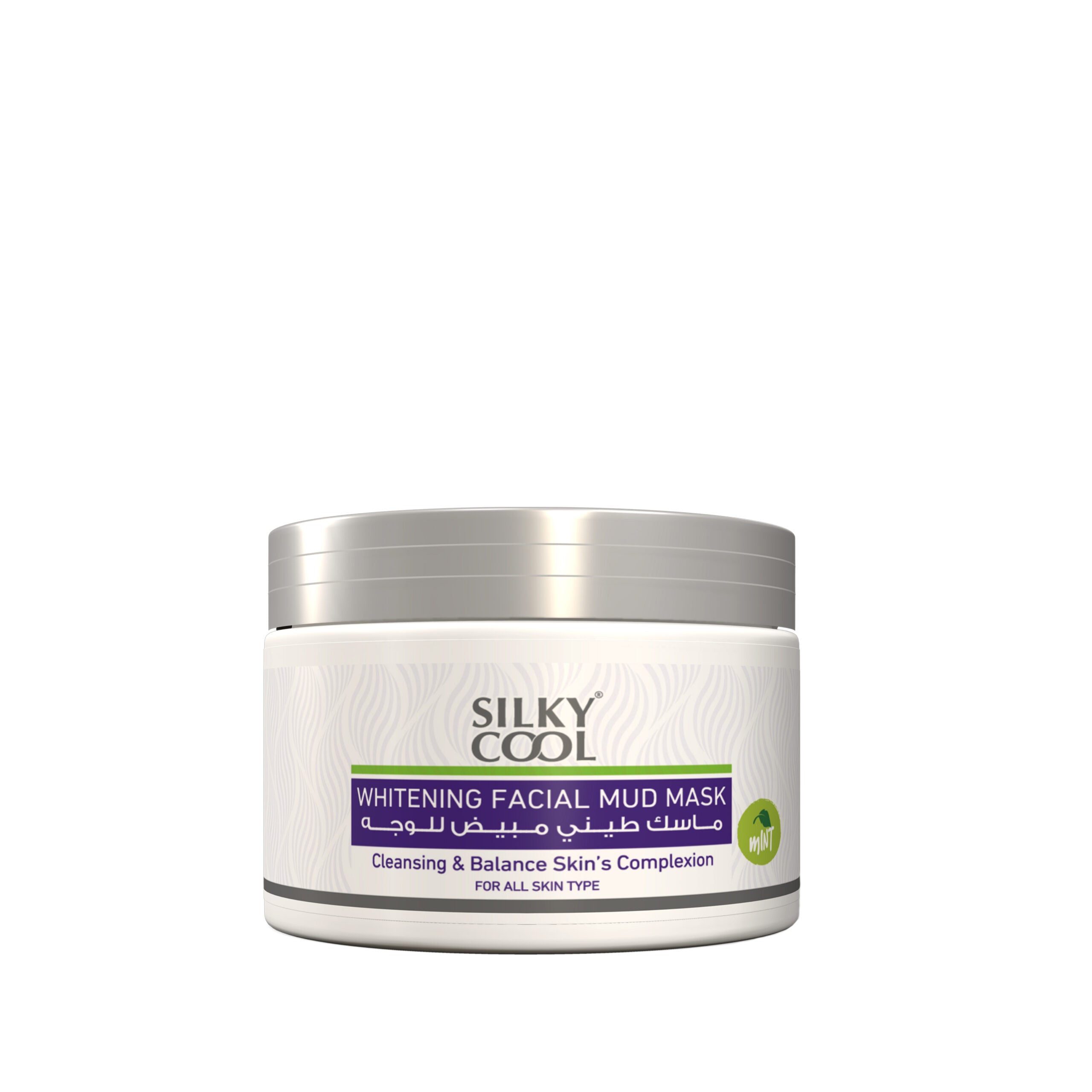 Silky Cool Whitening Facial Mud Mint Mask 350Ml