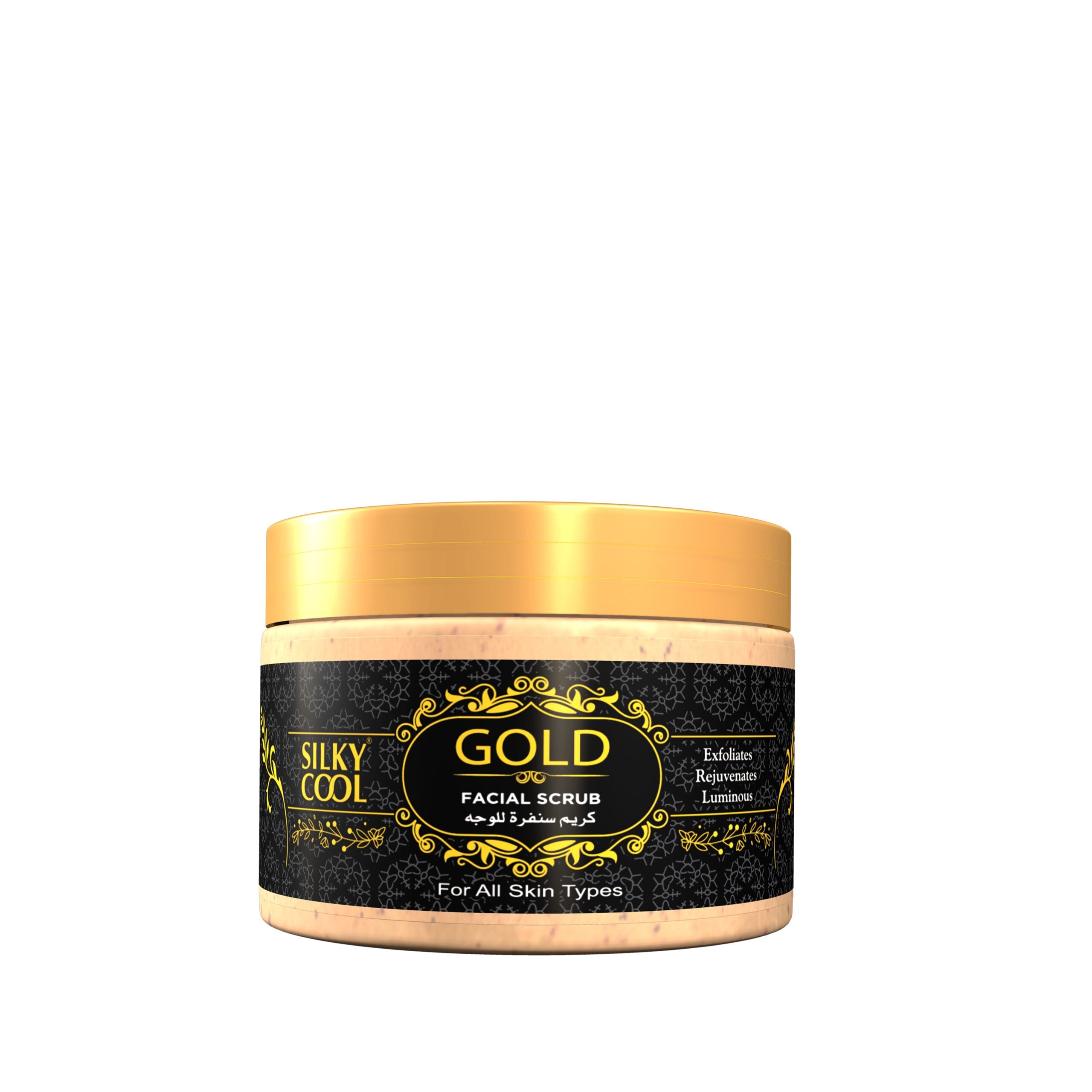 Silky Cool Gold Facial Scrub