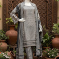 Almeerah Unstitched 3 Piece Winter Khaddar Luxe Collection'2025-Ash Mist Elegance