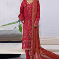 Aura By Sada E Noor Stitched 3 Piece Luxury Chiffon Vol-01 Collection'2025-Aura-02-Red