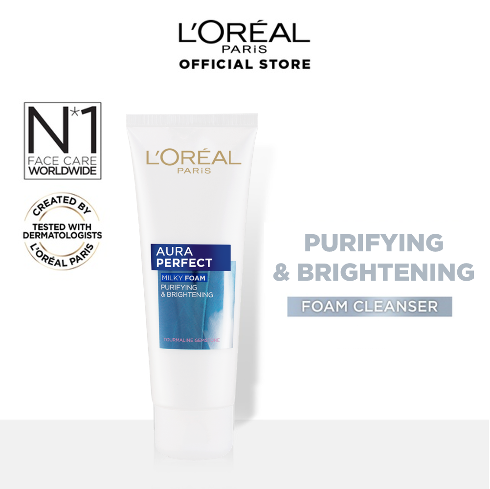 Loreal Aura Perfect Milky Foam Face Wash 100ml - Snapcart.pk
