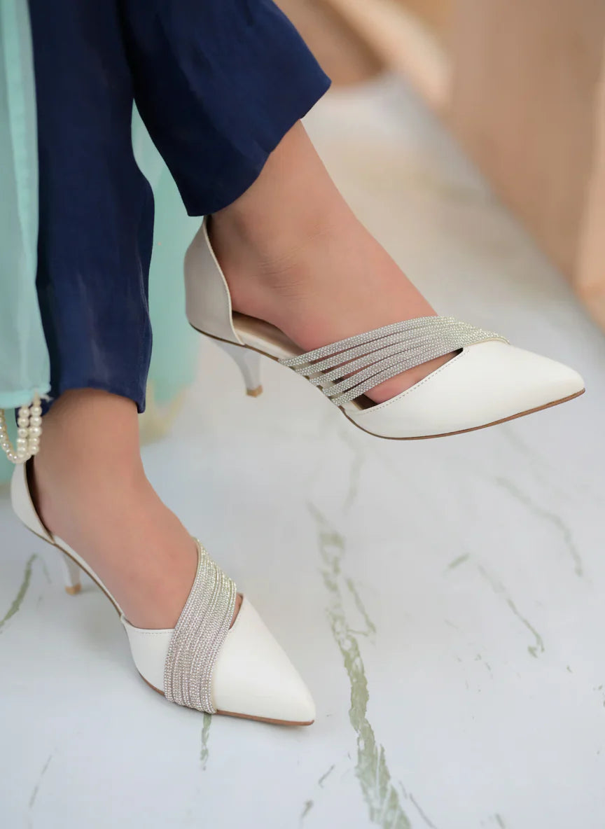 Mgs Style Heels Collection-Aurora Stride Heels Pearl Whisper