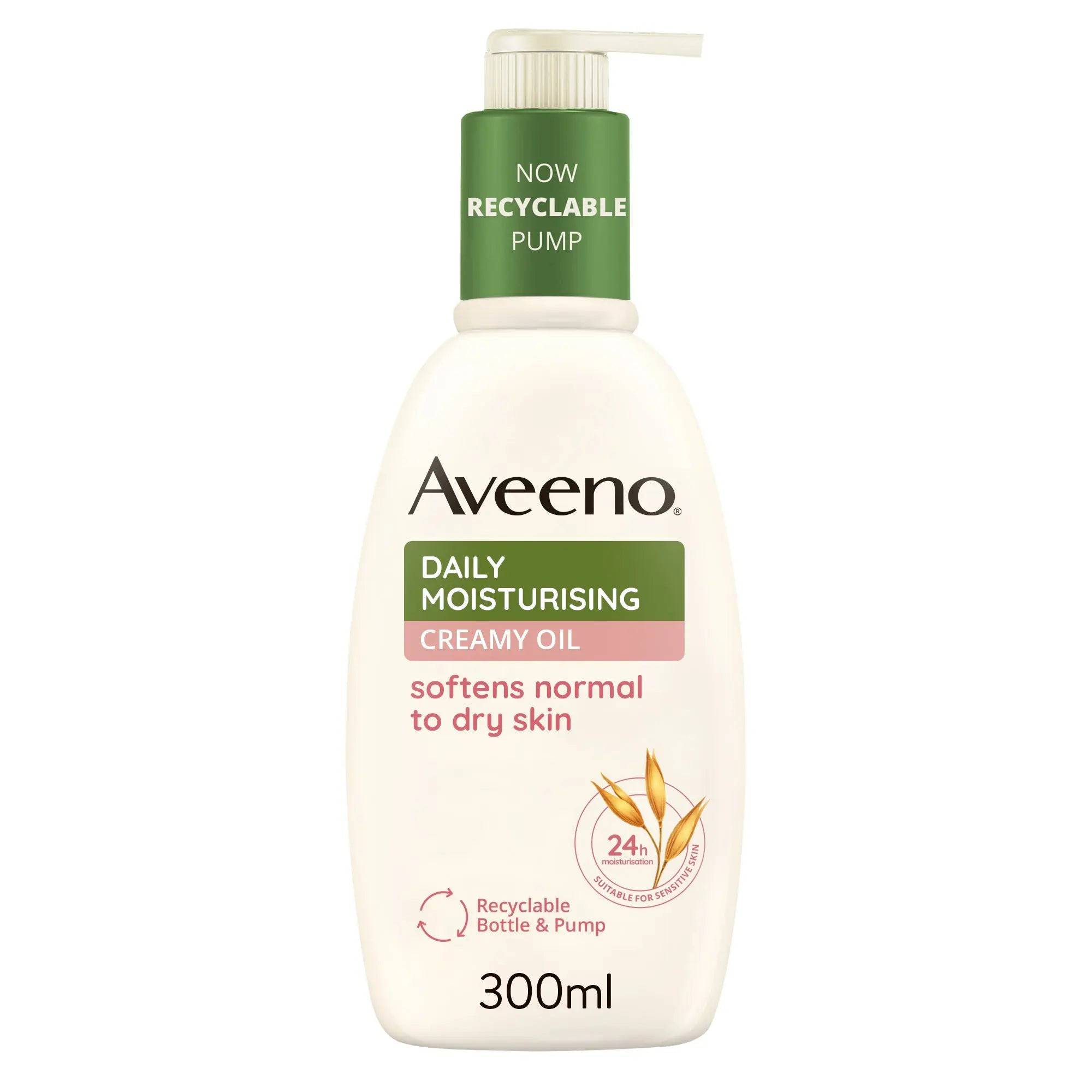 Aveeno - Daily Moisturising Creamy Oil Almond Scent Pump - 300Ml - My Store