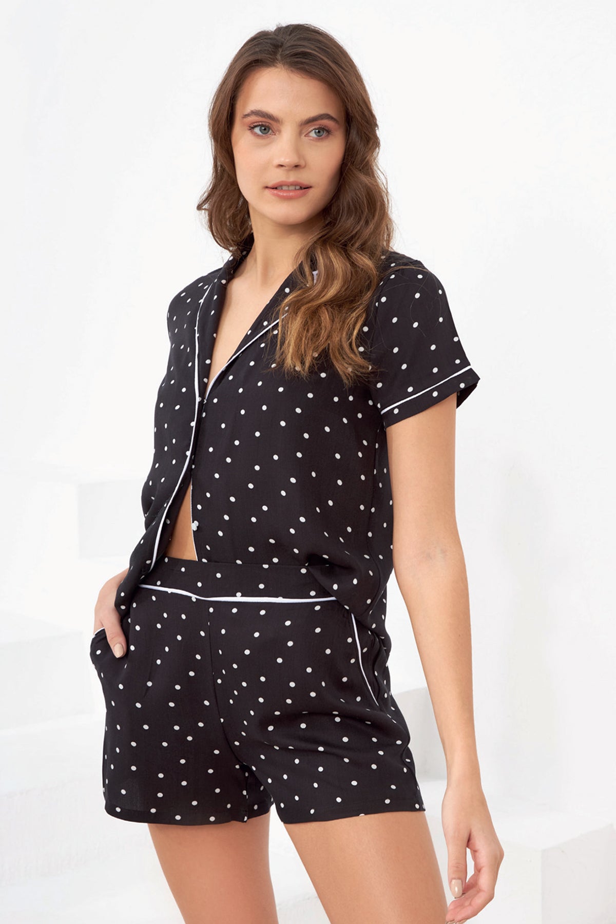 BLS - Azzurra Viscose Short Set