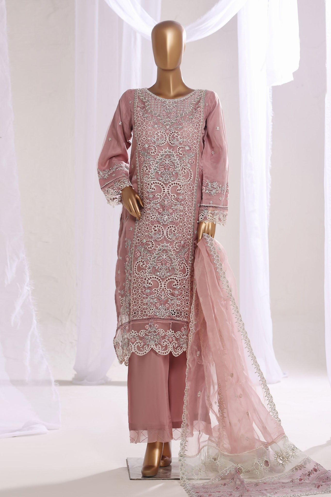 Mahpara By Sada Bahar Stitched 3 Piece Festive Formals Vol-20 Suit-B-120-Plum