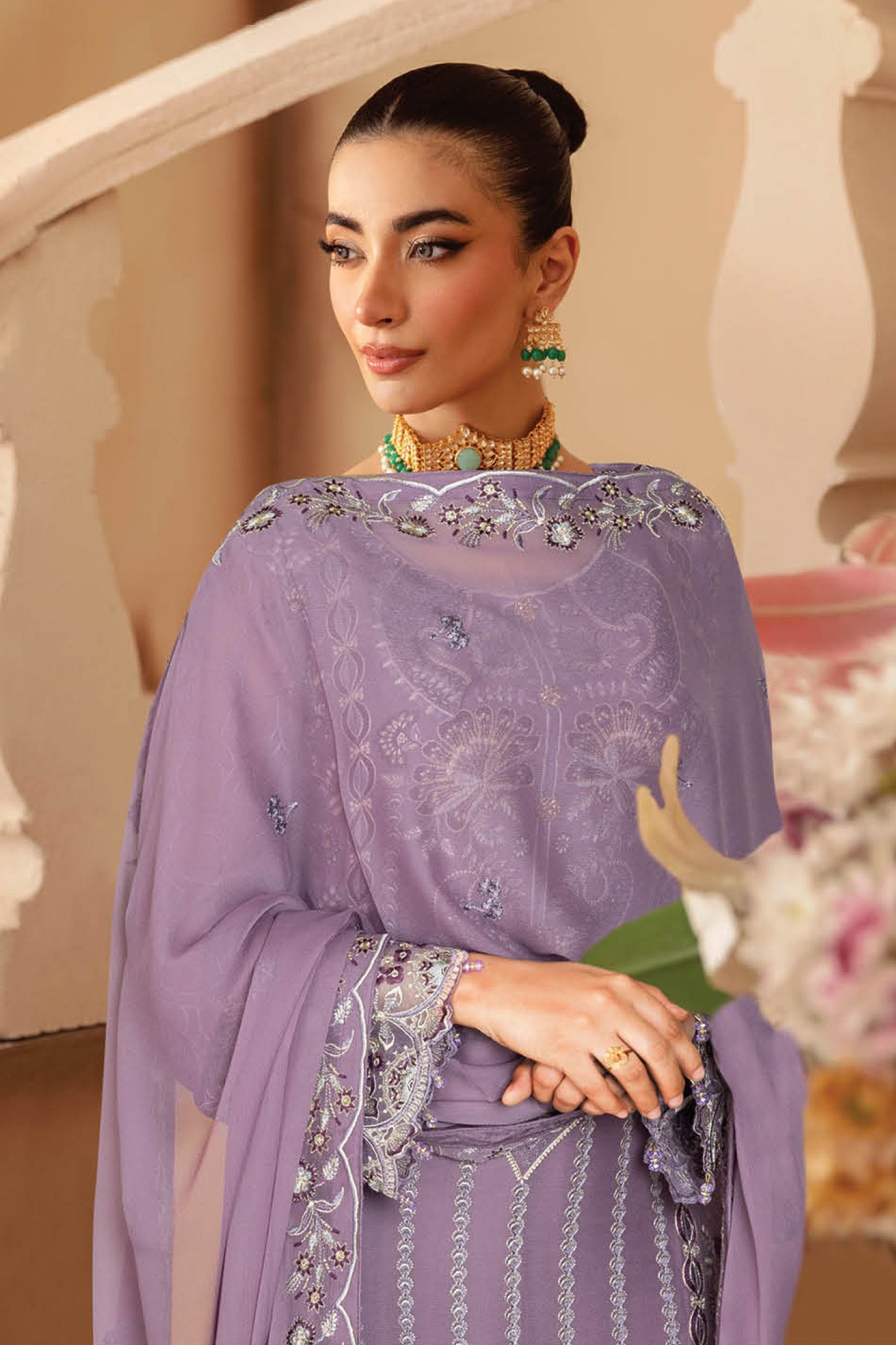 Sangeet by Ramsha Unstitched 3 Piece Chiffon Vol-03 Collection'2025-B-310