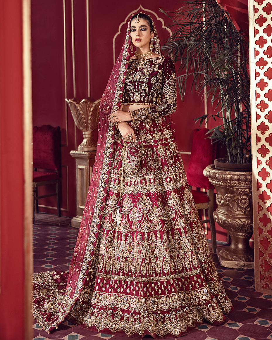 Shehrnaaz By Gulaal Unstitched 3 Piece Bridal Collection'2020-Husna B-5