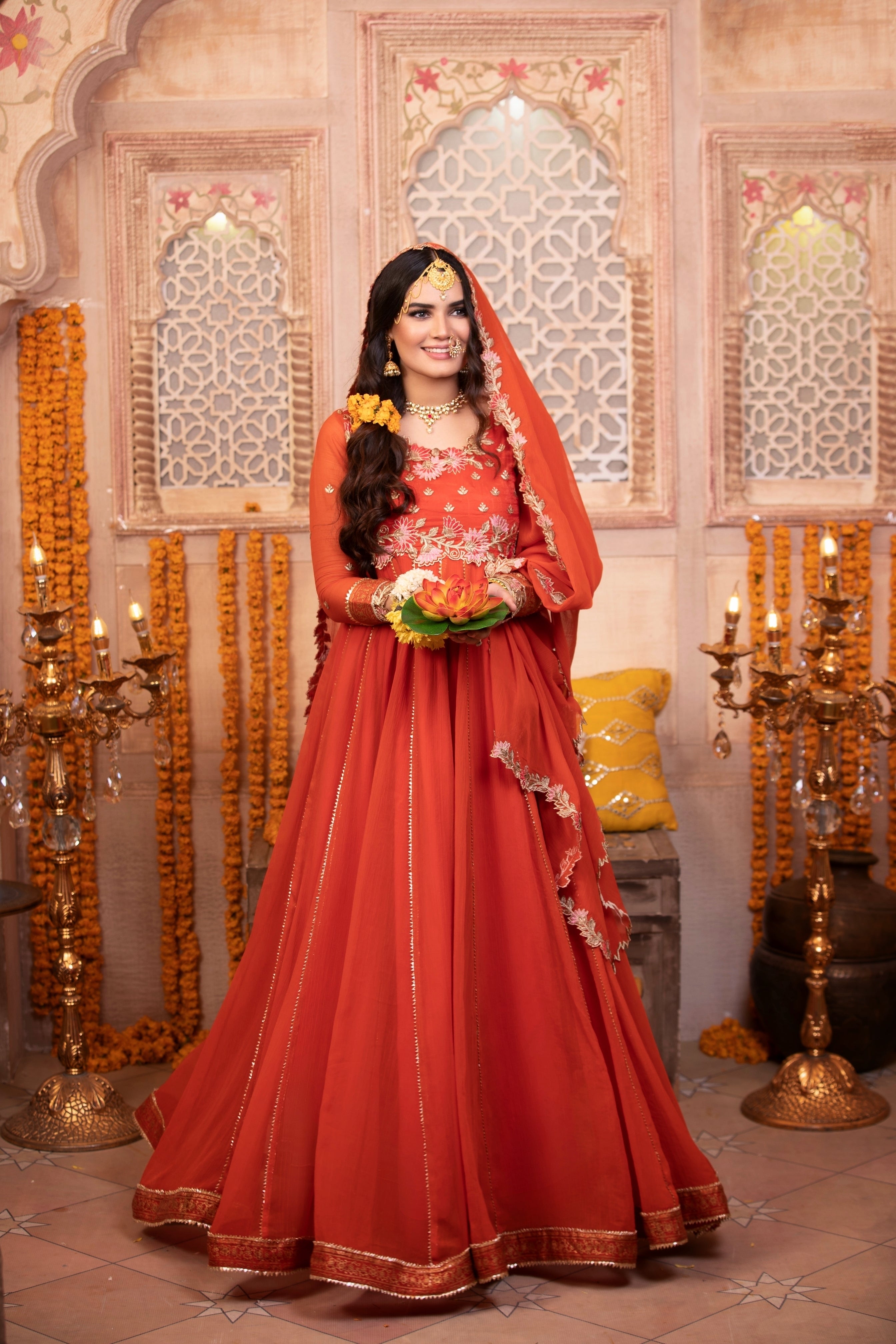 Kalidaar Frocks By Asma & Sidra Stitched Formals Suit-RANG-E-HINA