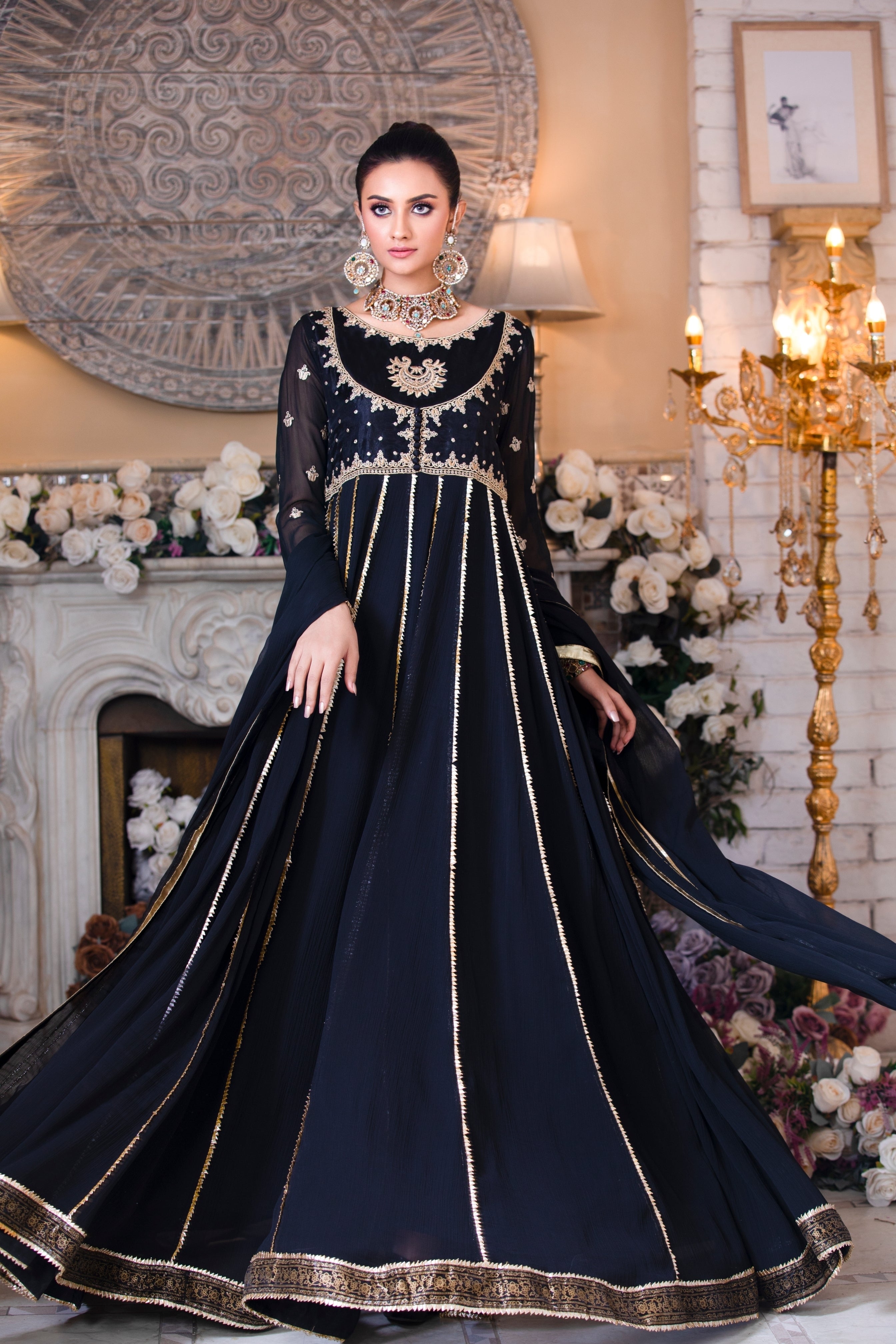 Kalidaar Frocks By Asma & Sidra Stitched Formals Suit-Mehr-un-Nissa