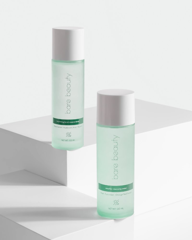 Bare Beauty Cleanse & Restor Set Cleanser 120Ml+Toner 100Ml