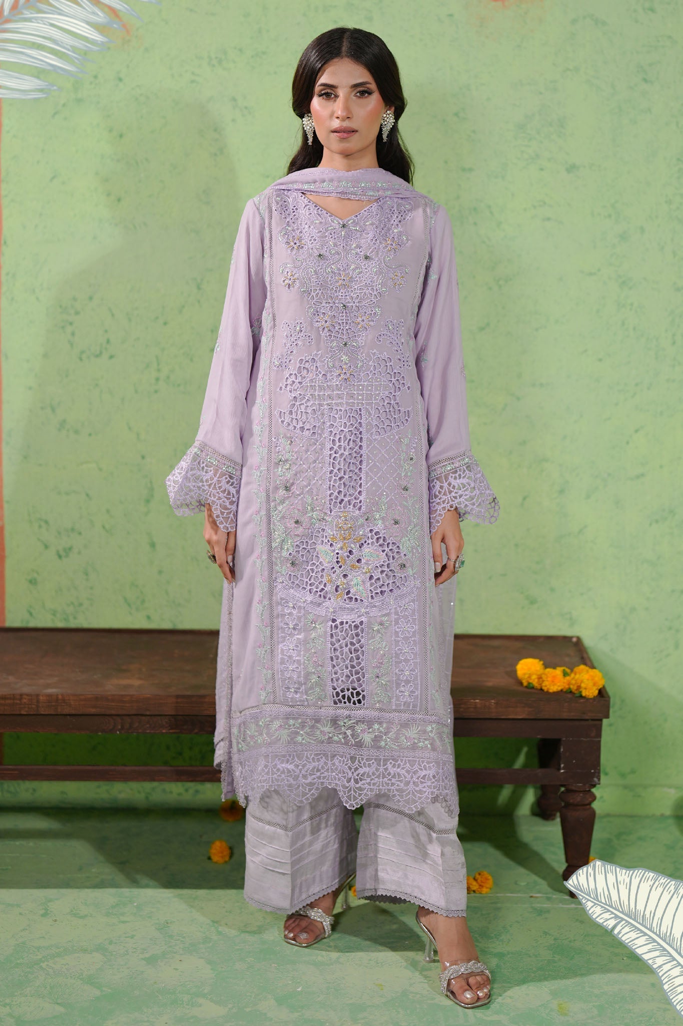 Bayan By Guzel Stitched 3 Piece Chiffon Formals Collection'2025-BG-02-Dilara