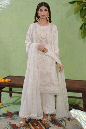 Bayan By Guzel Stitched 3 Piece Chiffon Formals Collection'2025-BG-04-Zehnaseeb