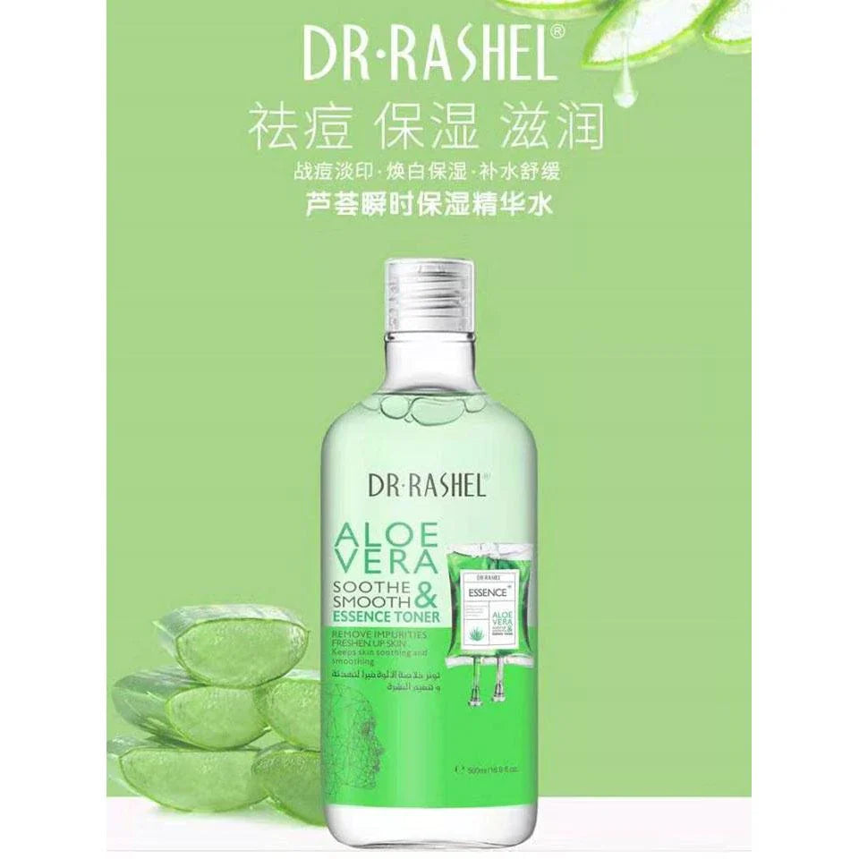 Dr.Rashel Aloe Vera Soothe & Smooth Essence Toner - 500Ml