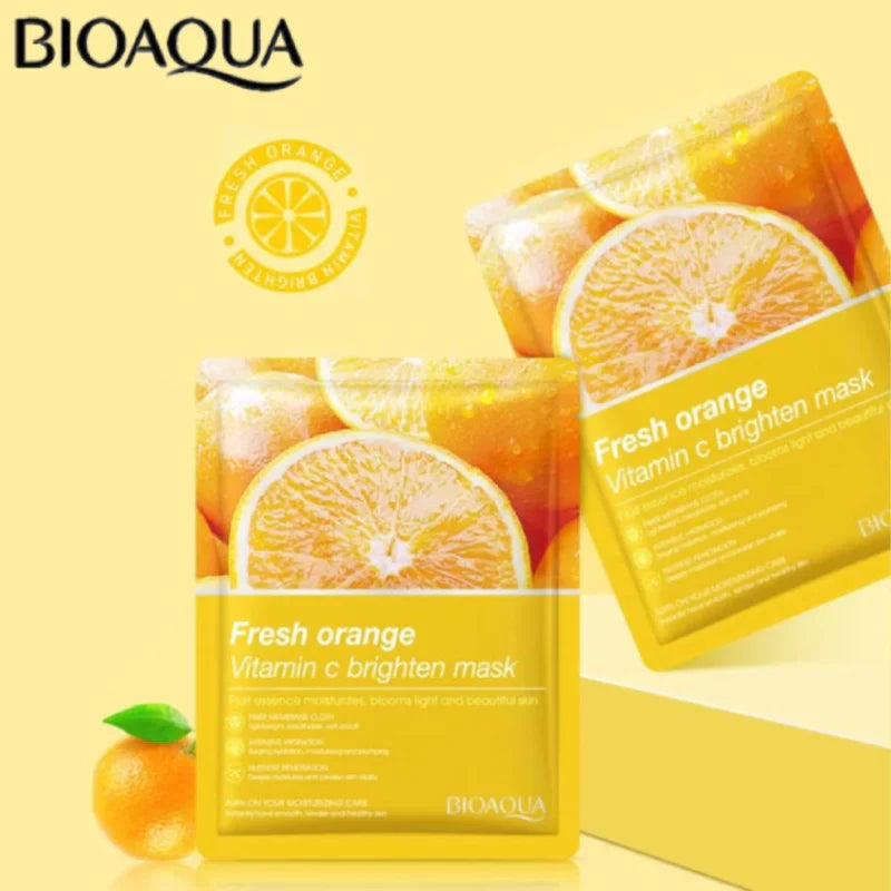 Bioaqua Fresh Orange Vitamin C Brighten Facial Mask 25G - 1 PC