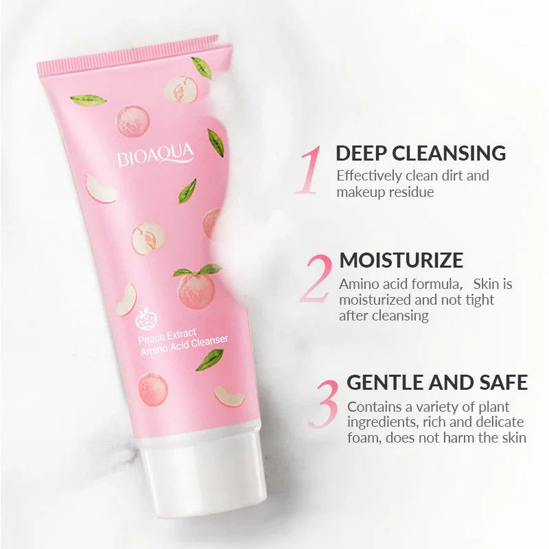Bioaqua Peach Amino Acid Clarifying Cleanser 100G