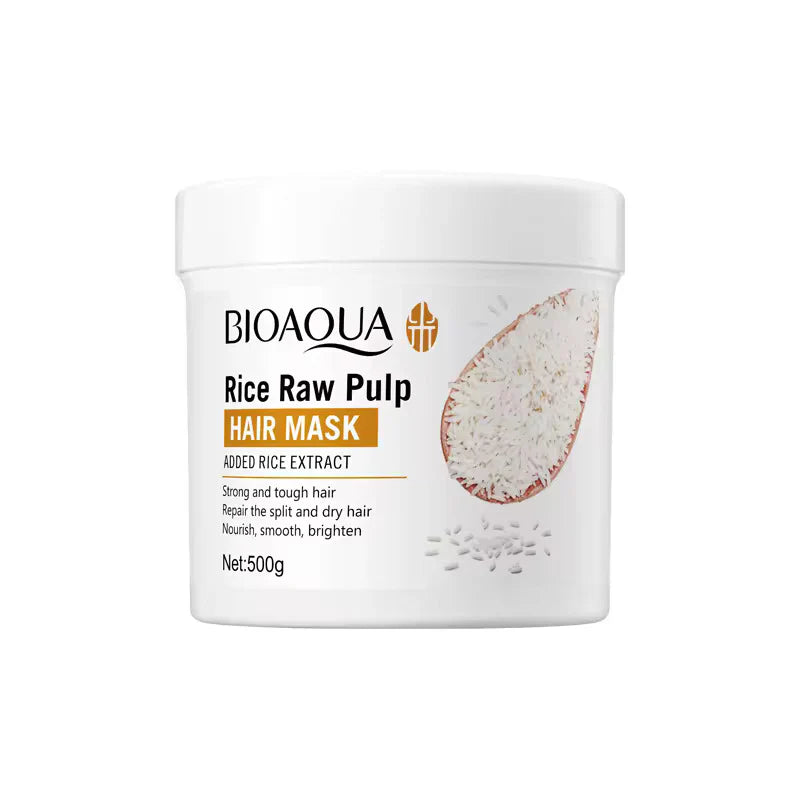 Bioaqua Rice Raw Pulp Hair Mask 500G