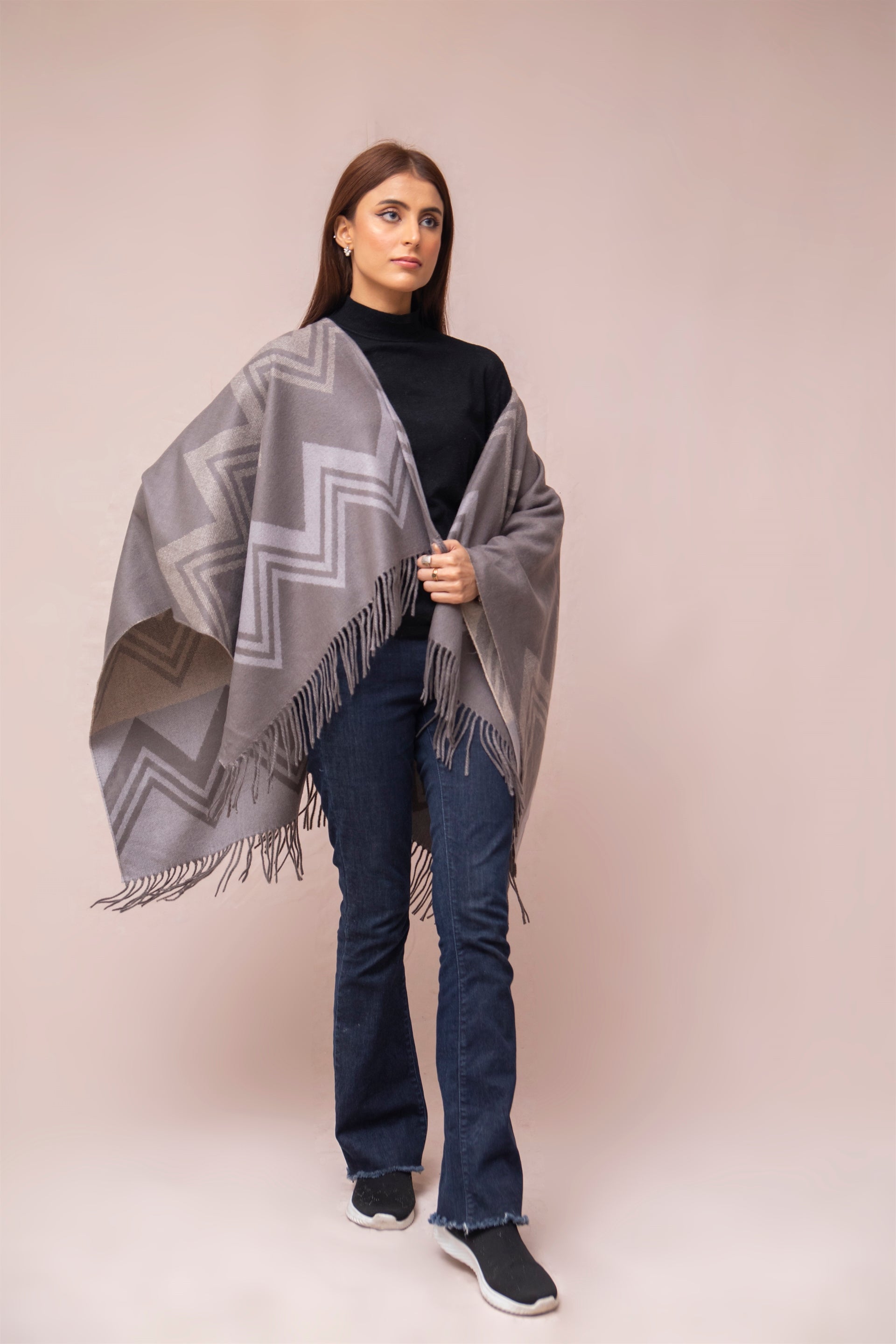 Shazam By Manahils Premium Cape Shawl Winters Collection'2025-31