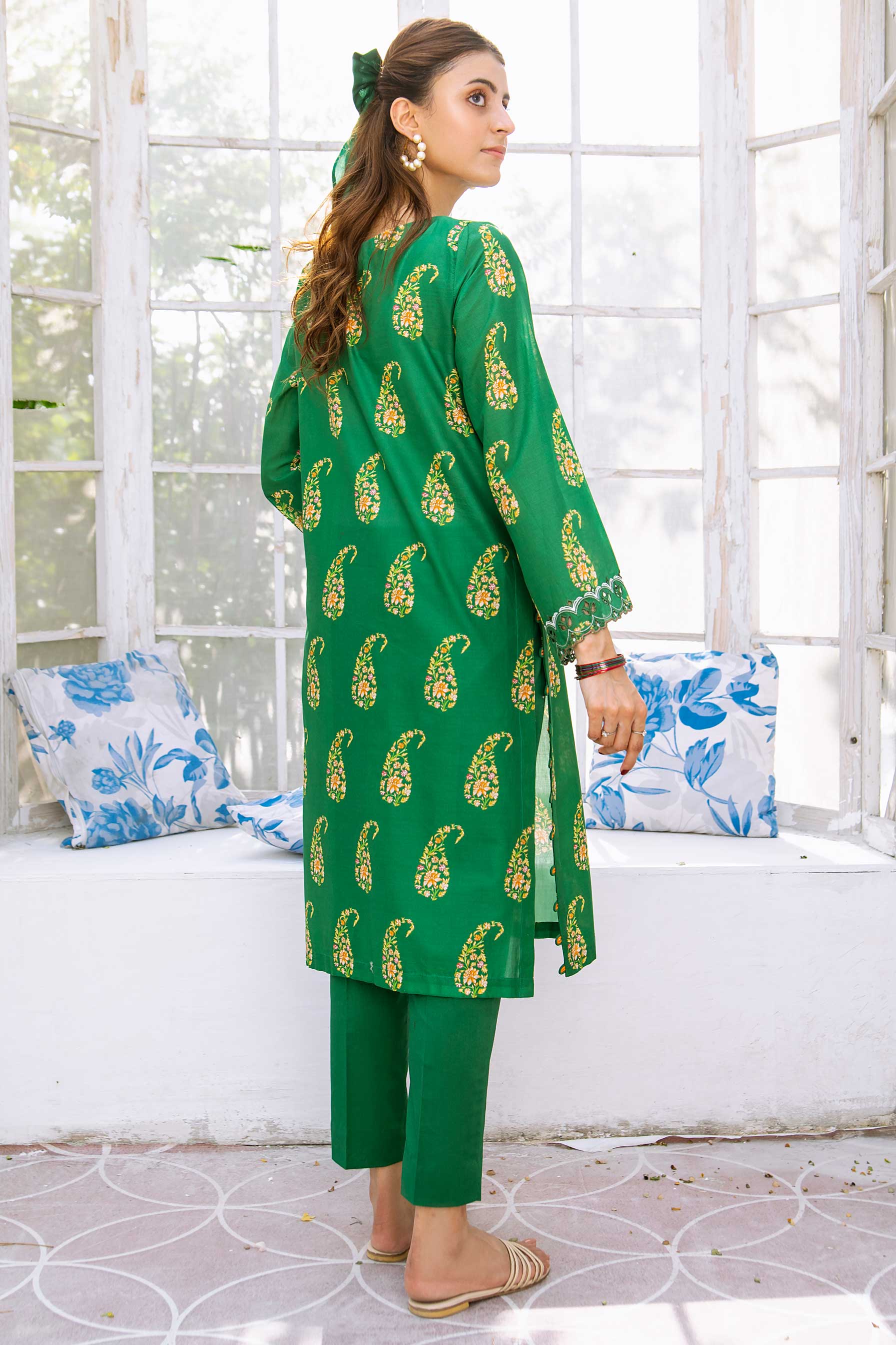Aayra Stitched Summer Collection'2025-AY371 - Green House 2Pc