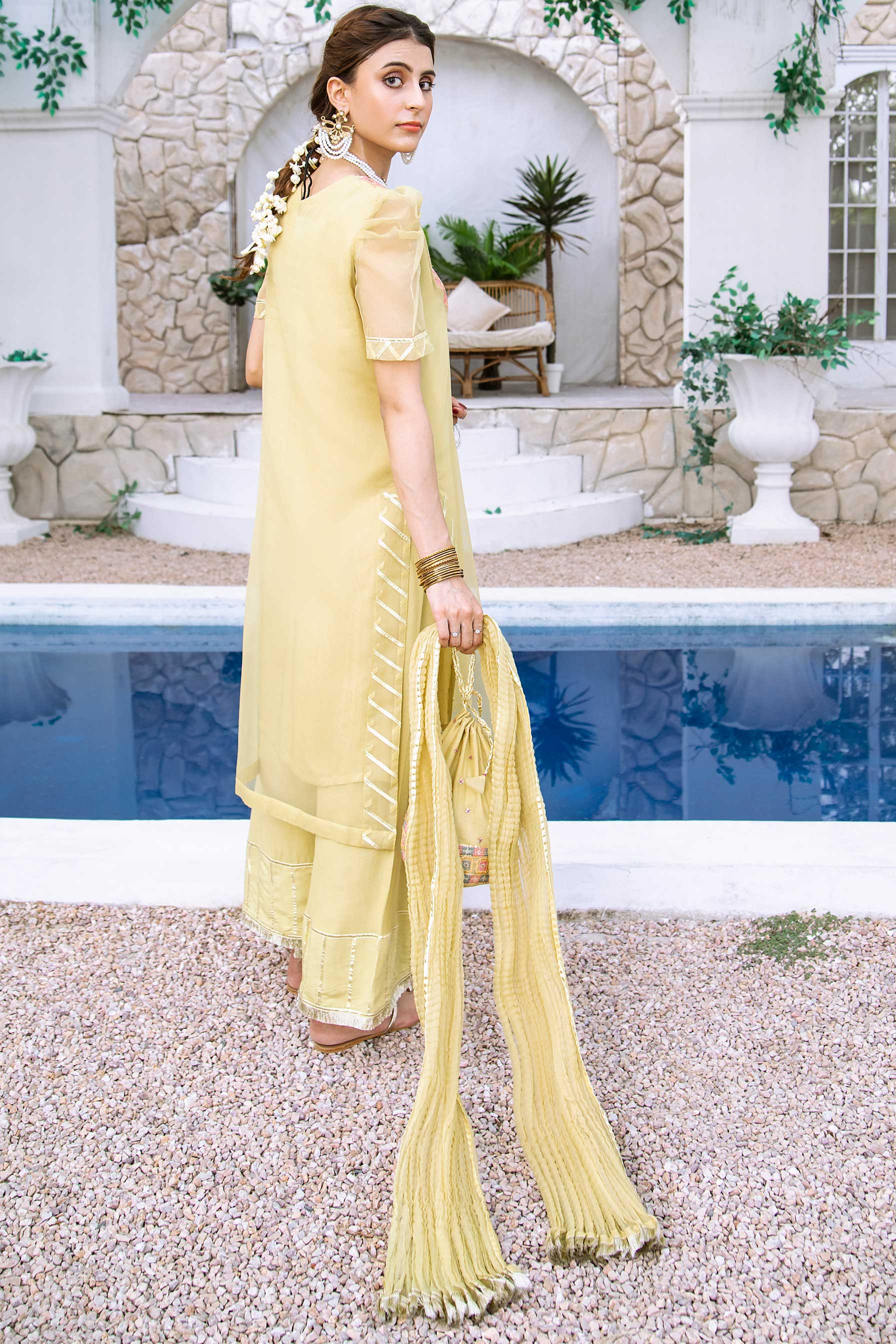 Aayra Stitched Formals Collection'2025-AY357 - Voila Garden 3Pc