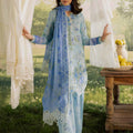 Bloom By Nureh Unstitched 3 Piece Emb and Printed Doriya Lawn Suit-BL-14