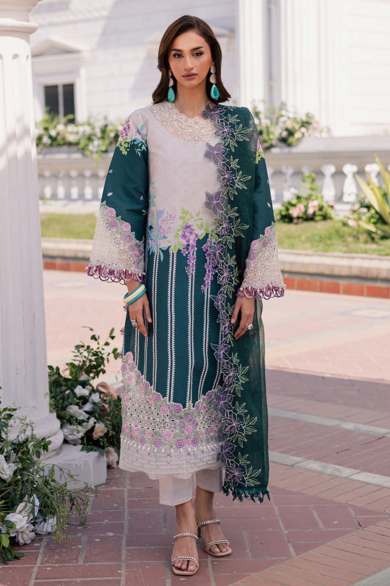 Ivy Bloom By Parishay Unstitched 3 Piece Printkari Lawn Vol-02 Collection'2025-BLOOM-01