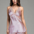 BLS Bonolo Silk And Lace Short Set Powder