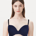 BLS Cheree Wired And Padded Cotton Bra Blue