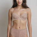 BLS - Edwina Wired And Non Padded Lace Bra Set - Skin