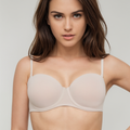 BLS Ellie Wired And Padded Strapless Bra Skin