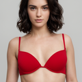 BLS Evelyn Wired And Pushup Bra Red