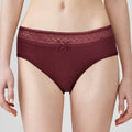 BLS - Papillon Cotton Panty - Burgundy