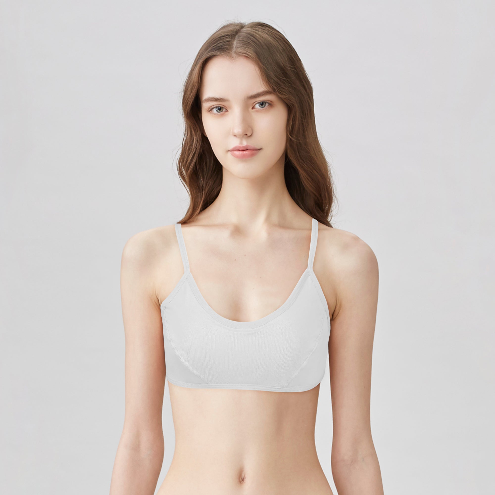 BLS - Zekiya Cotton Teen Bra - White