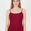 BLS - Zendaya Stretchable Cotton Camisole - Bordo