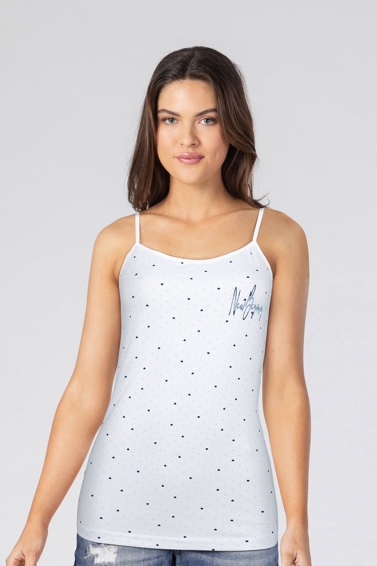 BLS - Zorana Stretchable Cotton Camisole - White