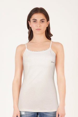 BLS - Zorica Stretchable Cotton Camisole - Ecru