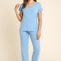 BLS - Aster Viscose Pajama Set - Blue