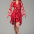 BLS - Bea Silk And Lace Nighty - Burgundy