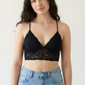 BLS - Belle Non Padded Lace Bralette - Black