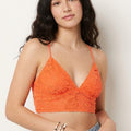 BLS - Belle Non Padded Lace Bralette - Peach Rose