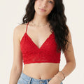 BLS - Belle Non Padded Lace Bralette - Red