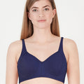 BLS Calantha Non Wired And Non Padded Cotton Bra Navy Blue