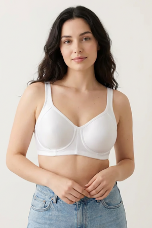 BLS - Calantha Non Wired And Non Padded Cotton Bra - White