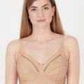 BLS Cali Non Wired And Non Padded Cotton Bra Cappuccino