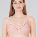 BLS Cali Non Wired And Non Padded Cotton Bra Pink