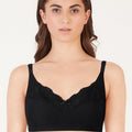 BLS Cansu Non Wired And Non Padded Cotton Bra Black