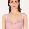 BLS Cansu Non Wired And Non Padded Cotton Bra Cosmo Pink