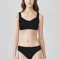 BLS - Cece Non Wired And Non Padded Cotton Bra - Black