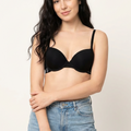 BLS - Cheree Wired And Padded Cotton Bra - Black